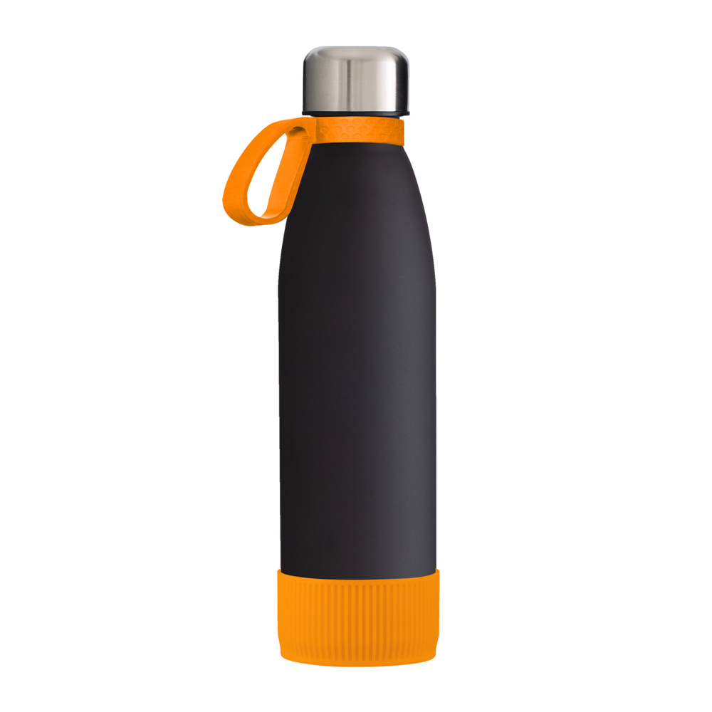 Fles RETUMBLER-myTOULON GLASS - oranje, zwart