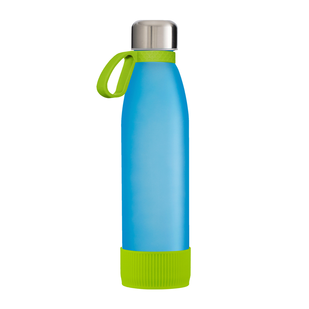Fles RETUMBLER-myTOULON GLASS - lichtgroen, zilver, cyaan